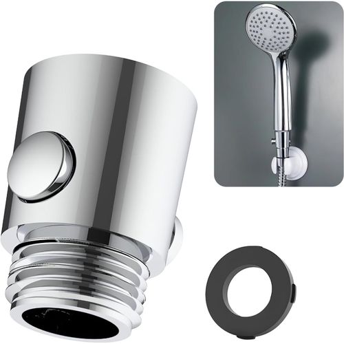 KALANKA-1PCS Stop Douche, Robinets d'Arrêt Pommeau de Douche G1/2 en ABS - Économiseur d'Eau Facile à Installer - Design Moderne - Interrupteur à Un Bouton, Convient pour La Cuisine ou La Douche (1PC