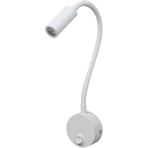 KALANKA-LED Col de Cygne Lecture Murale Lumière, liseuse murale chambre Avec Interrupteur 3w lit lampe liseuse Lampe de chevet réglable à 360° Pour Bureau, chambre, hôtel (Lumière blanche)