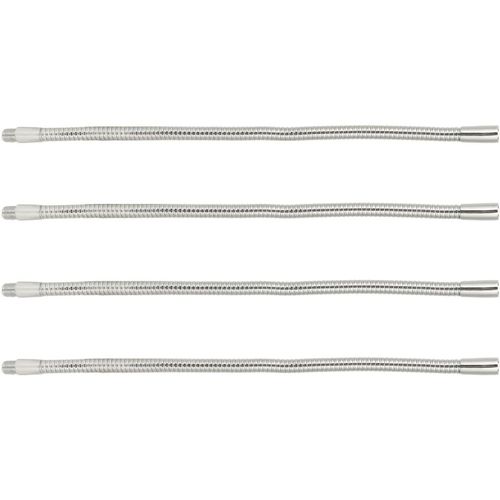 KALANKA-Tuyau à Col de Cygne, 4 Pièces LED Tuyau de Lampe à Col de Cygne en Aluminium Lampe de Table Accessoires LED Tuyau Tuyau Chrome 35cm, Dévidoirs