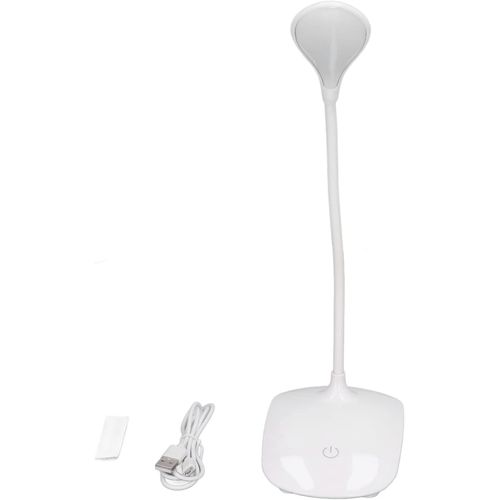 KALANKA-Liseuse LED Lampe de Table de Bureau LED Contrôle Tactile USB Rechargeable 3 Modes D'éclairage Lampe à Col de Cygne Flexible à 360 ° pour Enfants Dortoir étudiant Chambre