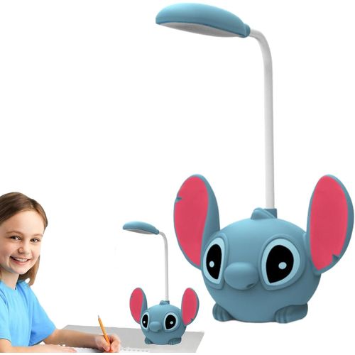 Kalanka-Lampe De Bureau Enfant Lampe Table Chambre Fille Garçon Lecture Liseuse Multifonctionnelle Flexible Adjustable Cadeau D'anniversaire (Bleu)