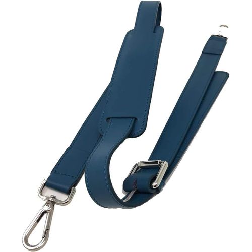 KALANKA-Bandoulière pour Sac d'ordinateur Portable Femme - Cuir refendu - Mallette de Designer Professionnel, Sac à Main, Sac de courrier - Turquoise