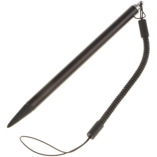 Kalanka-Stylet Pour Écran Tactile Abs Résistant Avec Corde À Ressort Pour Console De Jeu/Mobile/Pda, Pc Industriel, Navigateur De Voiture - Noir