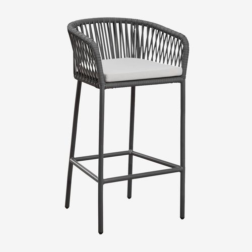 Lot De 2 Tabourets Hauts Arhiza Gris Graphite ¿75 Cm