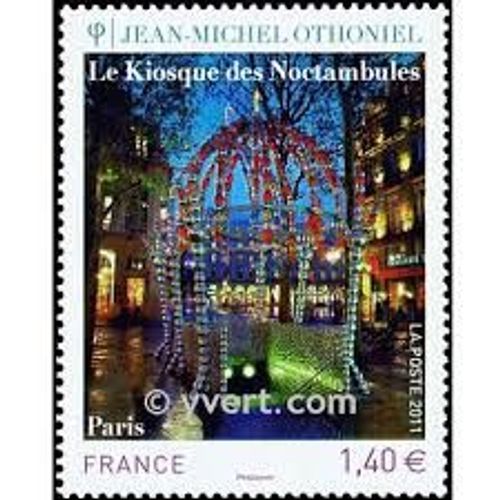 Art : "Le Kiosque Des Amoureux" De Jean-Michel Othoniel Année 2011 N° 4533 Yvert Et Tellier Luxe