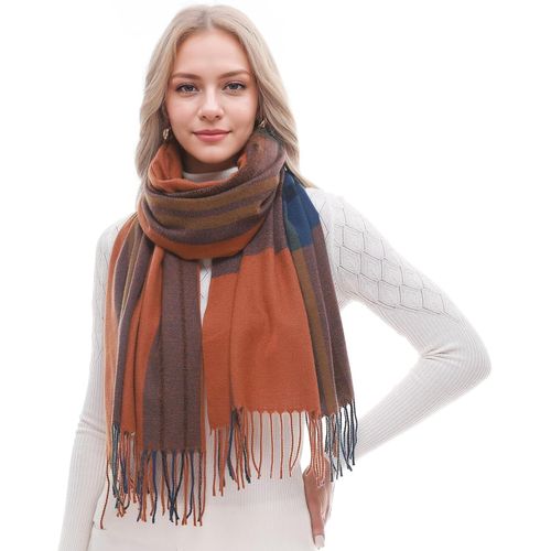 Echarpes À Carreaux Femme Doux Pour Femmes Pashmina Châles Hiver Grand Châle Doux Pour Femmes.[G179]