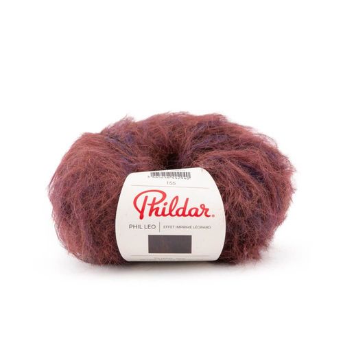 Pelote De Laine Et Mohair Phil Leo - 25gr - Phildar. Color : Chataigne