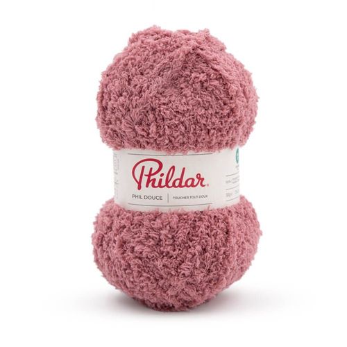 Fil À Tricoter Phil Douce De Phildar : Douceur Pelucheuse Pour Créations Chaleureuses. Color : Vieux Rose