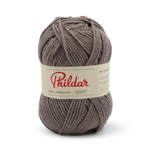 Pelote De Laine D'agneau À Tricoter Phil Lambswool - Phildar. Color : Taupe Marron