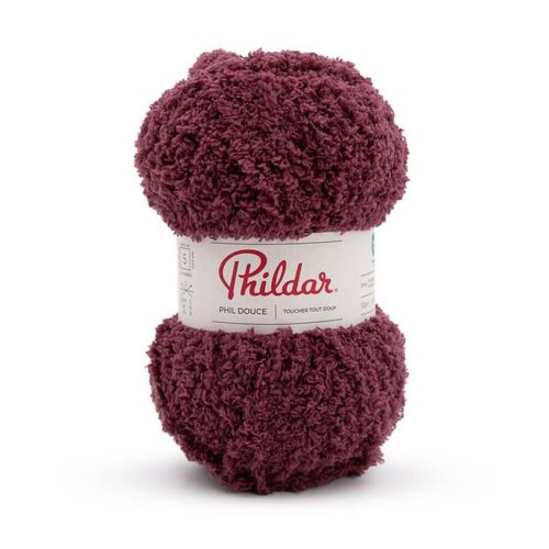 Fil À Tricoter Phil Douce De Phildar : Douceur Pelucheuse Pour Créations Chaleureuses. Color : Aubergine Violet