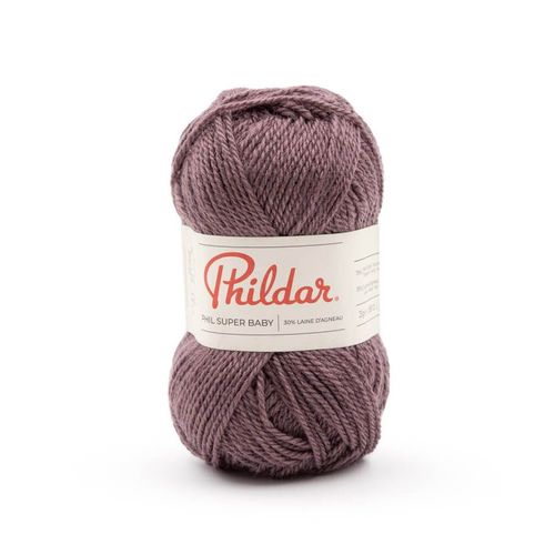 Pelote De Laine À Tricoter Super Baby - 25gr - Phildar - Certifié Oeko-Tex. Color : Amethyste
