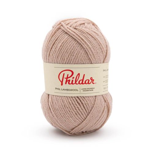 Pelote De Laine D'agneau À Tricoter Phil Lambswool - Phildar. Color : Biche