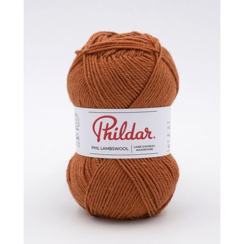 Pelote De Laine D'agneau À Tricoter Phil Lambswool - Phildar. Color : Terre Battue