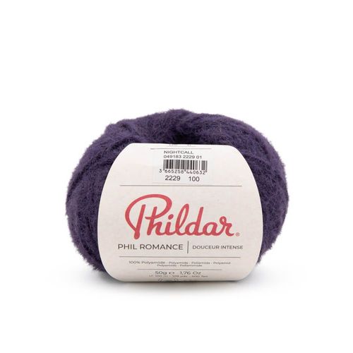 Fil Doux Phil Romance - Phildar - Certifié Oeko-Tex. Color : Nightcall