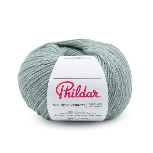 Fil À Tricoter Laine Mérinos Extrafine, Soie Et Mohair - Phil Soie Merinos ¿ Phildar. Color : Amande Vert
