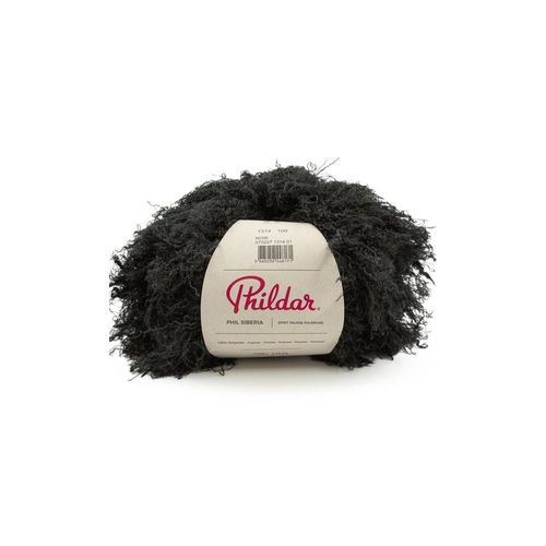 Pelote De Fausse Fourrure Phil Siberia ¿ 100gr - Phildar. Color : Noir