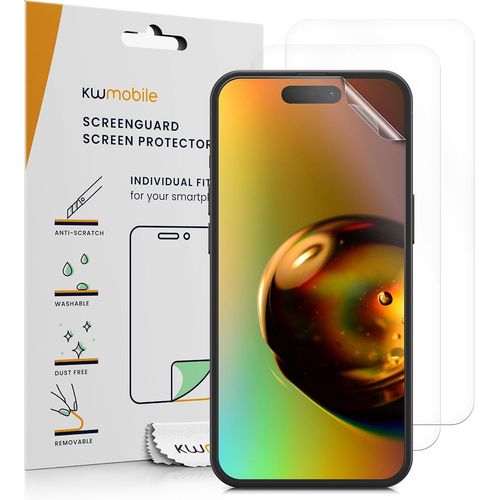 Film Protection Écran Téléphone Compatible Avec Iphone 15 Pro Max Film Écran - Set 3x Film Transparent En Plastique