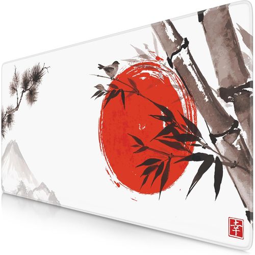 Tapis de Souris Gaming xxL 900x400mm, Mouse Pad Mat, sous-Main Bureau Gamer Extra Large en Tissu, Base antidérapante, Haute précision et Vitesse, pour Souris claviers Roccat Razer Logitech