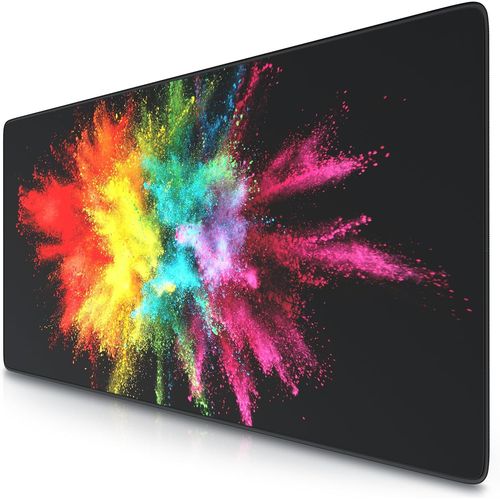 Tapis de Souris Gaming xxL 900x400mm, Mouse Pad Mat, sous-Main Bureau Gamer Extra Large en Tissu, Base antidérapante, Haute précision et Vitesse, pour Souris claviers Roccat Razer Logitech