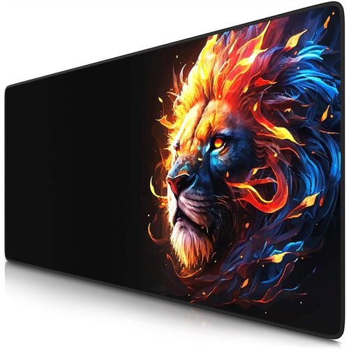 Tapis de Souris Gaming xxL 900x400mm, Mouse Pad Mat, sous-Main Bureau Gamer Extra Large en Tissu, Base antidérapante, Haute précision et Vitesse, pour Souris claviers Roccat Razer Logitech