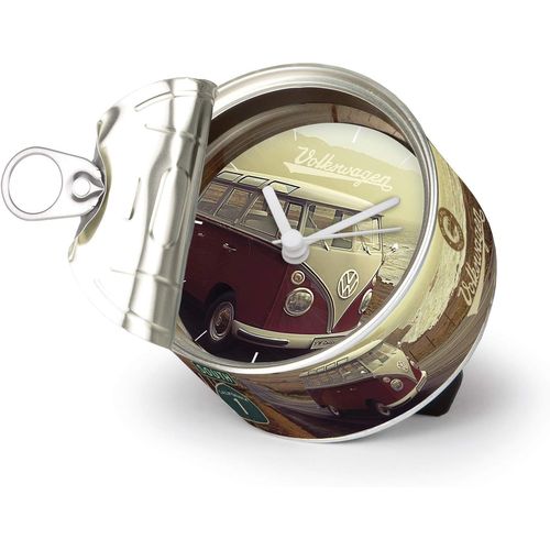 Collection Vw Horloge De Table Volkswagen T1 Combi Bus, Horloge Magnétique, Myclock Également Personnalisable, Cadeau Photo (Highway 1)