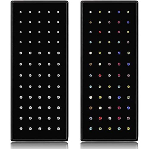 60-120 Pcs Nez En Acier Inoxydable Goujons Anneaux Piercing Pin Corps Bijoux 22g 1.5mm 2mm 2.5mm
