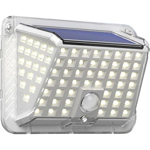 Lumière Solaire Led Extérieure 90 Led, Spot Led Extérieur Solaire, 3 Modes Avec Capteur De Mouvement, Lampe Murale Étanche Ip65 Pour Jardin, Patio Et Garage (1)