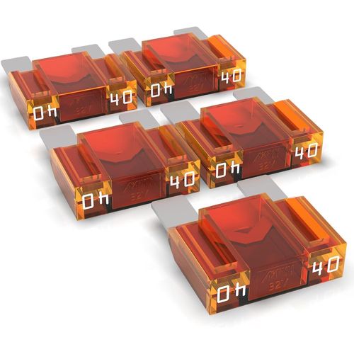 Fusible à lame Maxi 20-80A, fusible enfichable d'automobile, choix : 40A ampères, orange, 5 pièces