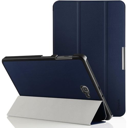Coque Compatible Pour Samsung Galaxy Tab A 10.1 2016 Housse De Protection En Cuir Pu Étui Magnétique Ultra-Mince Avec Fonction Support Pour Sm-T580/P580/T585/P585/P585y - Bleu