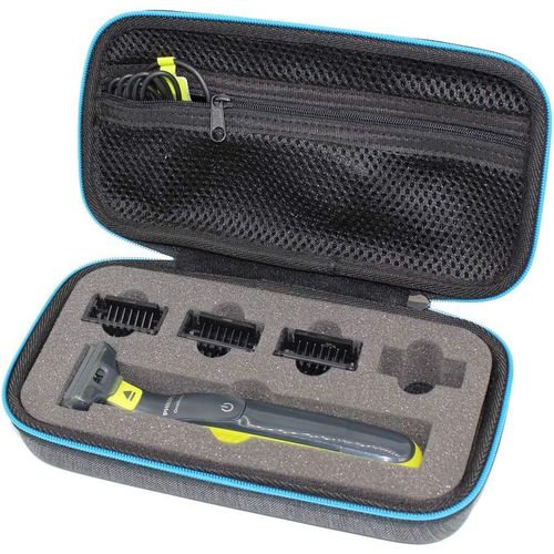 Voyage Stockage Porter Étui Housse Pour Oneblade Qp2530/30 Qp2520/30 Qp2630/30 Hybrid Trimmer & Shaver Gris