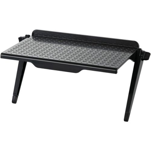 Écran Réglable Étagère, Écran Plateau Supérieur TV, Etagere pour Decodeur, sans Coup de Poing, Robuste et Stable, Postuler à TV Box, Routeur, Appareil Photo, Boîte de Jeu(Le Noir)