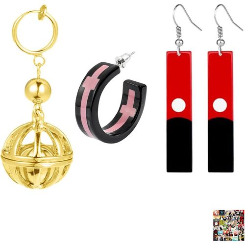Lot De 14 Boucles D'oreilles Autocollantes Et Animées Tokyo Revengers Series Bd Boucles D'oreilles Cosplay Clip D'oreille Bijoux Accessoires Cadeaux Pour Homme Et Femme Boucles D'oreilles