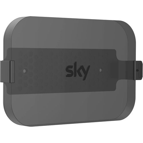 Support de Montage Mural Sky Q Mini Box - Mini Clip de Montage Mural Sky Q Premium avec 2 méthodes d'installation faciles, Gain de Place et Aucune Perte de Signal avec Fixations