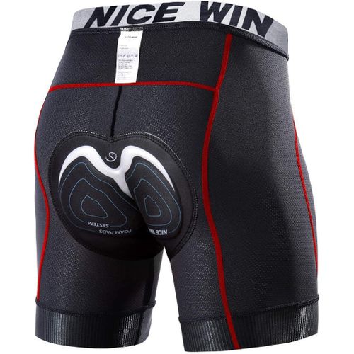 Shorts De Cyclisme Hommes Avec Coussin 4d Rembourré, Cuissard Velo Homme, Sous Vetement Cycliste Vtt Séchage Rapide Et Respirant Culottes