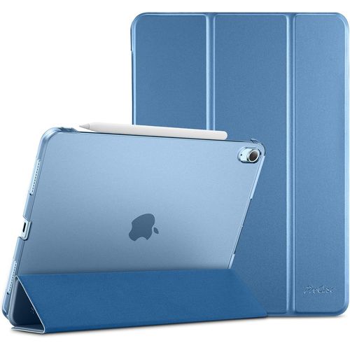 Coque Pour Ipad Air 11 Pouces (M2) 2024, Air 5ème 2022, Ipad Air 4ème 2020 10.9 Pouces, Étui De Protection Anti-Chute, Rabat Magnétique Stable -Bleu