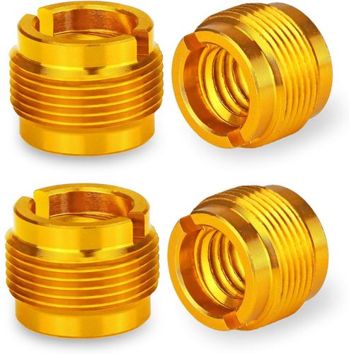 4Pièces Adaptateurs à Vis pour Pied de Micro - Adaptateur de Vis pour Support Microphone Mâle 5/8"" vers Femelle 3/8