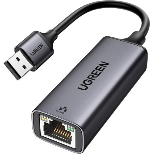 Adaptateur USB vers Ethernet Gigabit 1000Mbps USB 3.0 vers RJ45 Adaptateur Réseau Compatible avec Switch Mi Box S 4 3 MacBook Pro Air Plug Play sous Windows 11 10 8,1 8 MacOS Android (Noir)