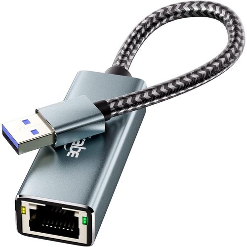 Adaptateur réseau USB 3.0 vers RJ45 Gigabit NIC Adaptateur USB pour Ordinateur Portable, Nintendo Switch, PC, MacOS, Linux, Windows
