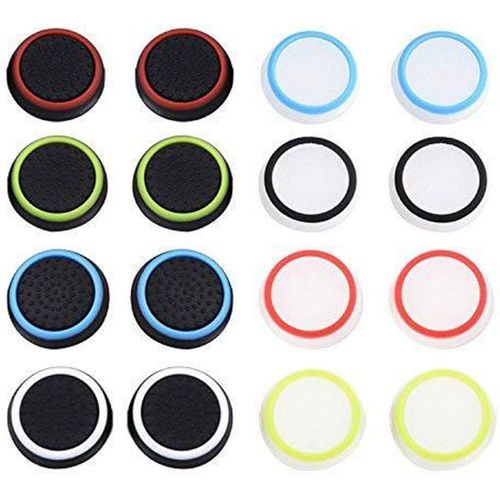 Couleurs Mélangées Remplacement Joystick Silicone Pour Ps5,Ps4, Xbox 360, Ps3 Contrôleurs, 8 Paire