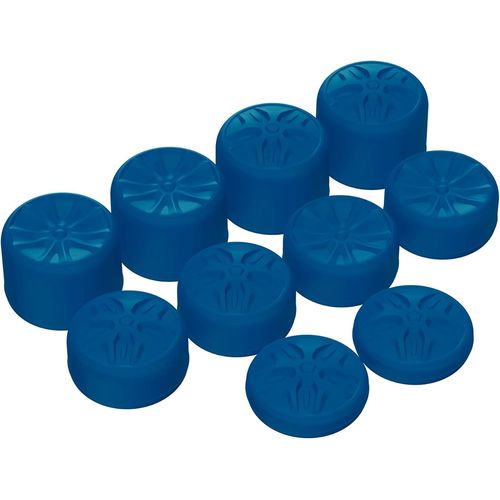 Thumbsticks Capuchons Ergonomique Pour Ps5,Pour Ps4,Pour Xbox Séries X/S,Pour Xbox One,Pour Xbox One X/S,Pour Switch Pro Manette-3 Hauteurs-Pentagramme & Roues Rotatives-Bleu