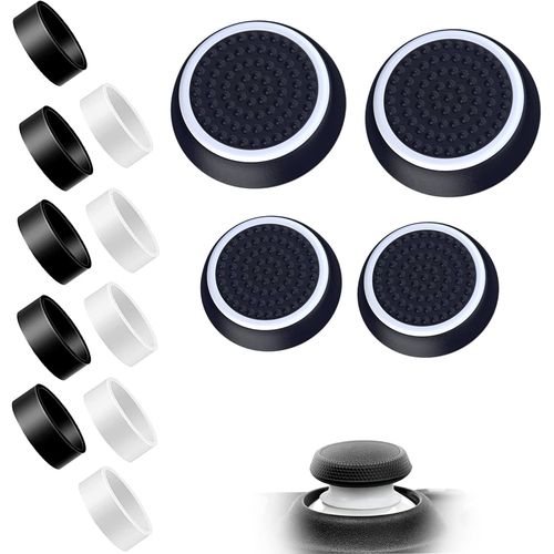 Lot De 10 Anneaux En Silicone Avec 4 Capuchons De Préhension Compatibles Avec Steam Deck Nintendo Switch Xbox Ps4 Ps5 Accessoires Pour Manette De Jeu Protection