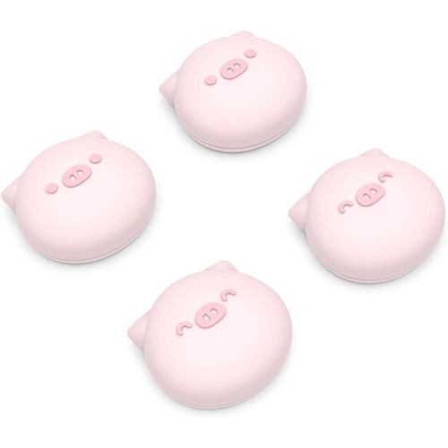 Capuchons Joystick Silicone Pour Ps5 Pour Ps4 Manette,Pour Xbox Series X S,Thumb Grip Caps Pour Xbox One,Capuchon De Stick Analogique Pour Switch Pro Controller-Rose(Cochon Gros)