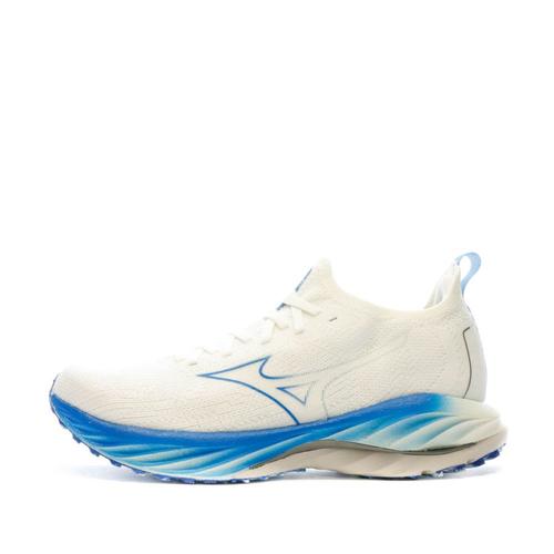 Chaussures De Running Blanc/bleu Mizuno Wave