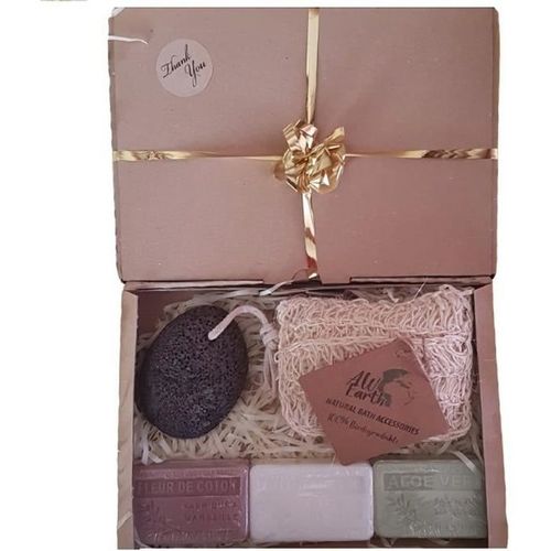 Coffret Cadeau Savon Douceur - Senteurs - Fleur De Coton - Anesse - Aloe Vera- Produits Bio 