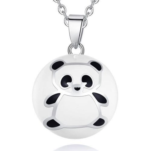Bola De Grossesse Panda Argenté Collier
