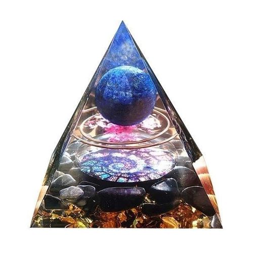 Pyramide Orgonite Spirale De Fibonacci Et Pierres Naturelles
