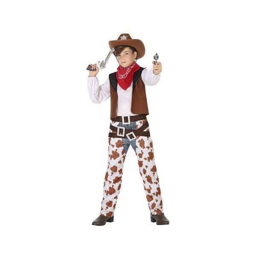Costume Pour Enfants Cow-Boy Unisexe (6 Pcs) - Deguisement Garcon Taille - 5-6 Ans