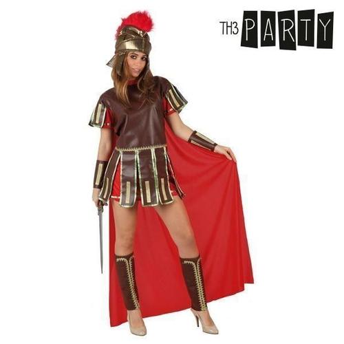 Costume Pour Femme Guerrière Romaine Marron Rouge - Un Deguisment Adulte Taille - M/L