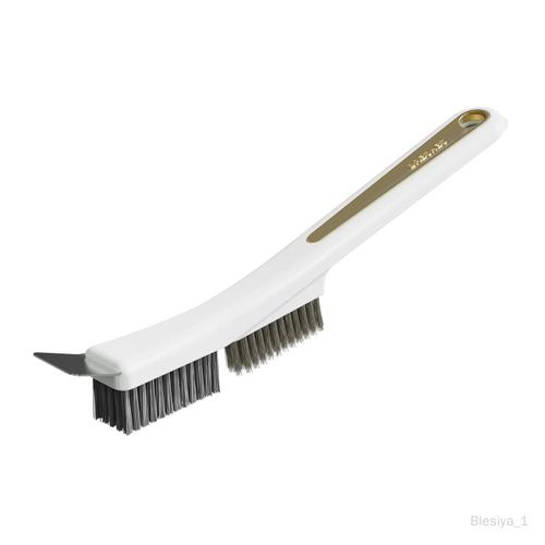 Mini brosse métallique en acier et Nylon, grattoir de cuisine, nettoyeur Blanc