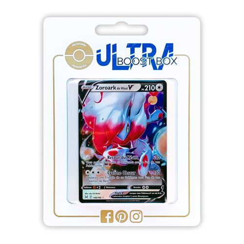 Zoroark De Hisui V 146 196 - Ultraboost X Epée Et Bouclier 11 Origine Perdue - Coffret De 10 Cartes Pokémon Françaises